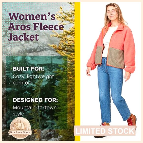 Retro Sherpa Fleece Jacket Full Zip Active Performance Cozy Lightweight - Picture 2 of 6